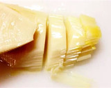 筍の穂先と水菜のシャキシャキ梅ゆかり和え作り方1写真