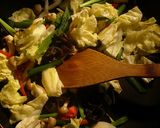 素麺de野菜たっぷり中華風ビーフン炒め作り方3写真