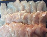 鶏むね肉の鮭ぽん酢サラダ作り方1写真