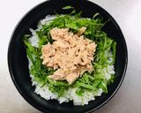 ☆ひとりめし たぬきなシーチキンマヨ丼作り方4写真