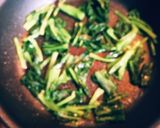 ほうれん草の目玉焼き作り方1写真
