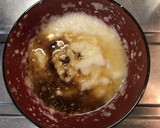 土鍋炊き麦飯と出汁とろろと山葵作り方16写真