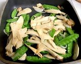 絹さやとエリンギのオリーブオイル炒め作り方6写真