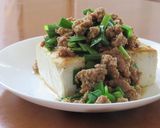 豆腐ステーキ　豚ひき肉とニラのだし醤油作り方4写真