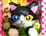 『ハチワレ猫ちゃん』弁当♡キャラ弁作り方10写真