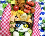 『ハチワレ猫ちゃん』弁当♡キャラ弁作り方12写真