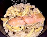 簡単☆鮭の炊き込みご飯作り方3写真