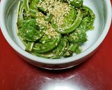 山菜こごみのピリ辛あえ作り方2写真
