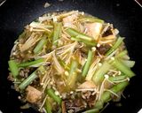 小松菜とえのきのあんかけ焼そば作り方4写真