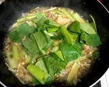 小松菜とえのきのあんかけ焼そば作り方5写真