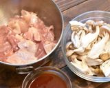 チキンとしめじのケチャップソテー作り方1写真