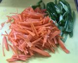 豚肉と野菜のピリ辛炒め　お弁当に作り方1写真