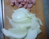 玉ネギとお麩の卵とじ作り方1写真