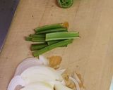 こごみ玉ねぎ紅生姜のかき揚げ作り方1写真