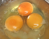 ほんだし使用だし巻き玉子焼き作り方1写真