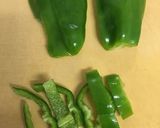 ピーマンとしらすのめんつゆ炒め作り方1写真