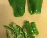 ピーマンとしらすのめんつゆ炒め作り方1写真