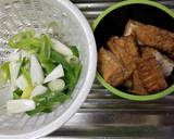 ☆厚揚げと長ネギの照り焼き炒め☆作り方1写真
