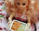 リカちゃんサイズ♡カリフラワーライス炒飯作り方3写真