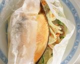 鮭と野菜のレンジ酒蒸し作り方9写真