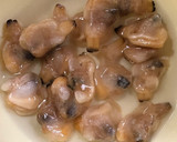 青梗菜とアサリの酒蒸し作り方1写真