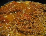 スキレットで豆とラグーソースのスパゲティ作り方3写真