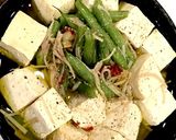 豆腐、きのこ、インゲンのアヒージョ作り方5写真