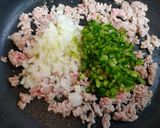 簡単昼食！ひき肉ピーマンのオムライス作り方4写真