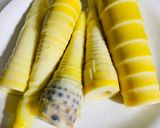 私の 筍とほうれん草の炒め作り方2写真