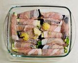 レンジ蒸し、茄子の豚巻き塩レモン！作り方2写真
