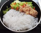 しらたきと大豆ミートの焼きそば作り方2写真
