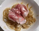レンジで！エリンギ豚小松菜炒め作り方2写真
