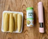 エアフライヤーで焼いたコーンスナック作り方1写真