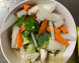 お一人様クリーミー酸辣炒飯味豆腐野菜炒め作り方12写真