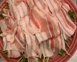 豚バラと豆苗のラー油ダレ【超簡単】作り方2写真