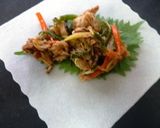 味噌あじ椎茸ネギ豚の焼き春巻き作り方6写真