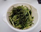 きゅうりと大葉のごま油和え作り方1写真