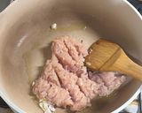 鶏ひき肉としめじのオイスターあんかけ作り方5写真