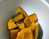 せいろ蒸しでカレー粉入かぼちゃサラダ作り方3写真
