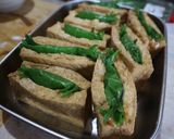 厚揚げの梅しそ味噌チーズの挟み焼き作り方4写真