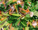 惣菜★小松菜と竹輪の炒め物＊弁当 掲載作り方2写真