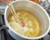 くずし新ジャガ芋のおつゆ作り方3写真