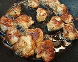 さっぱりした✨鶏もも肉の胡麻唐揚げ作り方5写真
