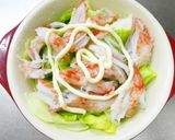 レンジで！カニカマ＆キャベツのマヨチーズ作り方3写真