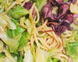 春キャベツとホタルイカの和風パスタ作り方5写真