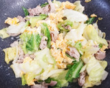 春キャベツと豚肉と卵の中華マヨネーズ炒め作り方4写真