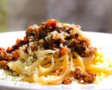 ラクレットチーズのミートソースリングイネ作り方6写真