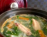 簡単♪行者にんにくと手羽の中華スープ❀作り方6写真