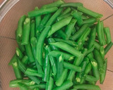 インゲンと白滝と油揚げの七味ごま油炒め作り方2写真