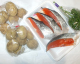 鮭とじゃが芋のカレー粉炒め♪簡単作り方1写真